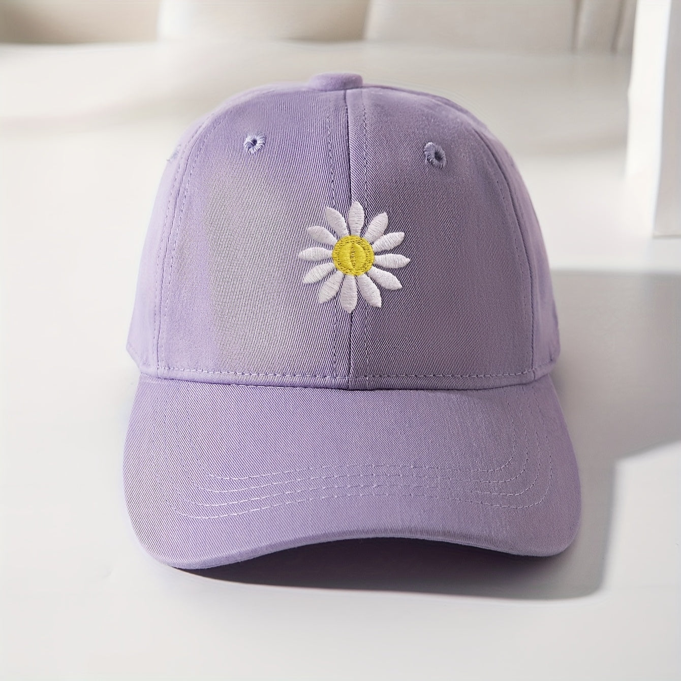 Children's Sunflower Embroidery Baseball Cap for Ages 5-12