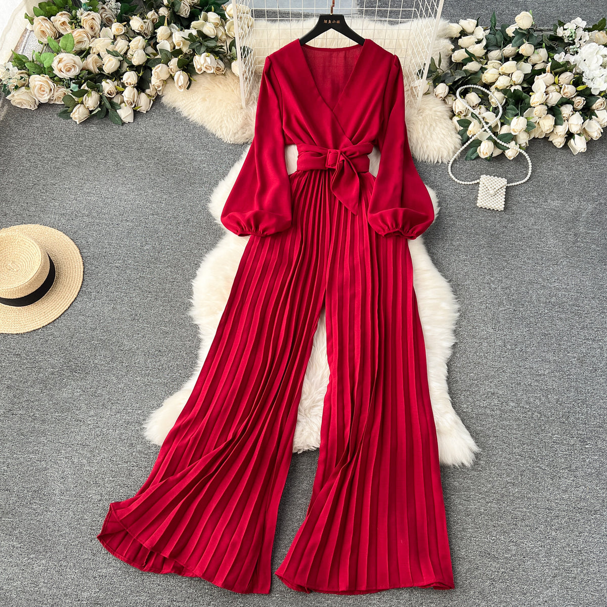Chic Puff Sleeve Women's Jumpsuit Romper