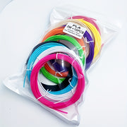 10‑Color PLA Filament Set for 3D Printing Pen, 1.75 mm Diameter, Random Light Colors