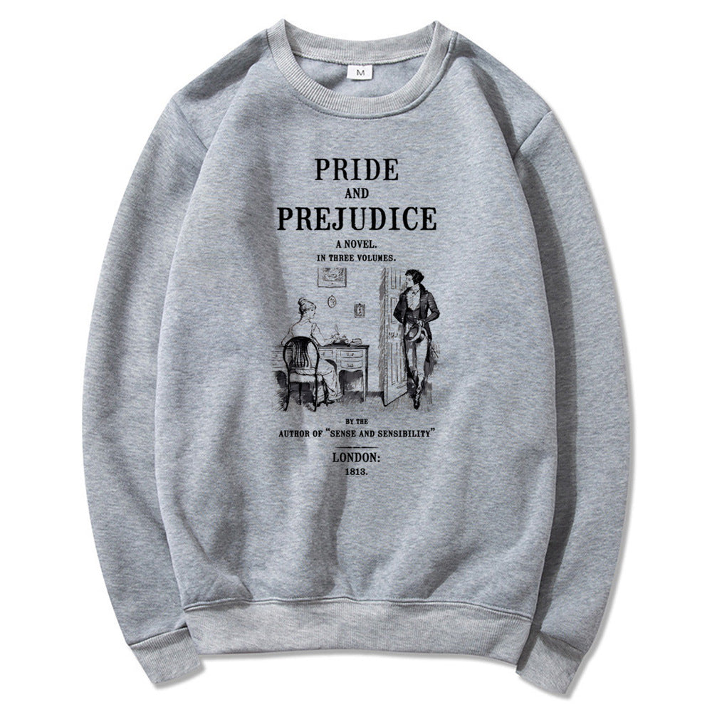 Jane Austen Pride and Prejudice Literary Retro Sweatshirt
