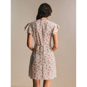 Delicate Lace-panelled Romantic Floral Dress