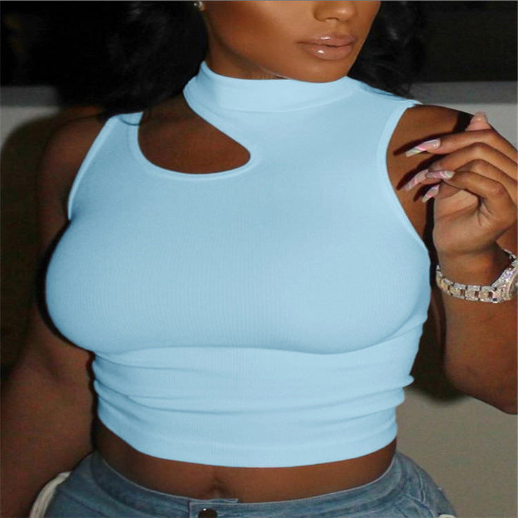 Ladies Off Shoulder High Stretch Vest