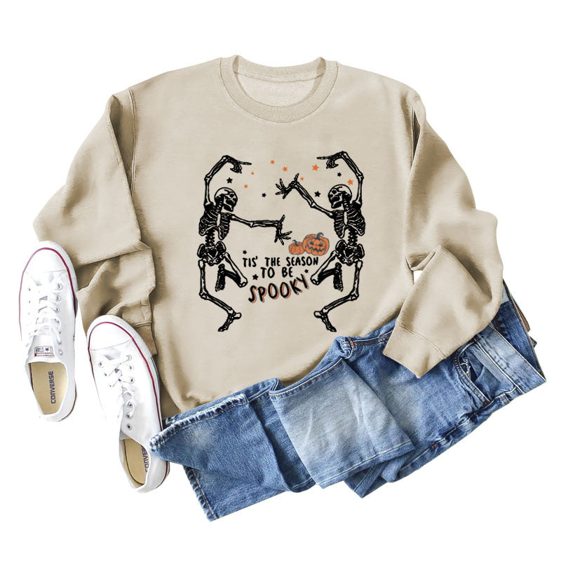 Trendy Letter Print Loose Long Sleeve Sweatshirt