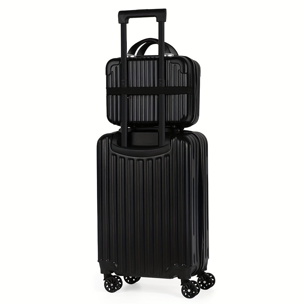 1pc/2pcs Suitcase Set Boarding Luggage Bag, 20inch Satchel Suitcase And 14inch Handbag Can Be Worn Diagonally Across The Trolley Case, with Wheels, Multi-Color Suitcase, for Office, Carryon...