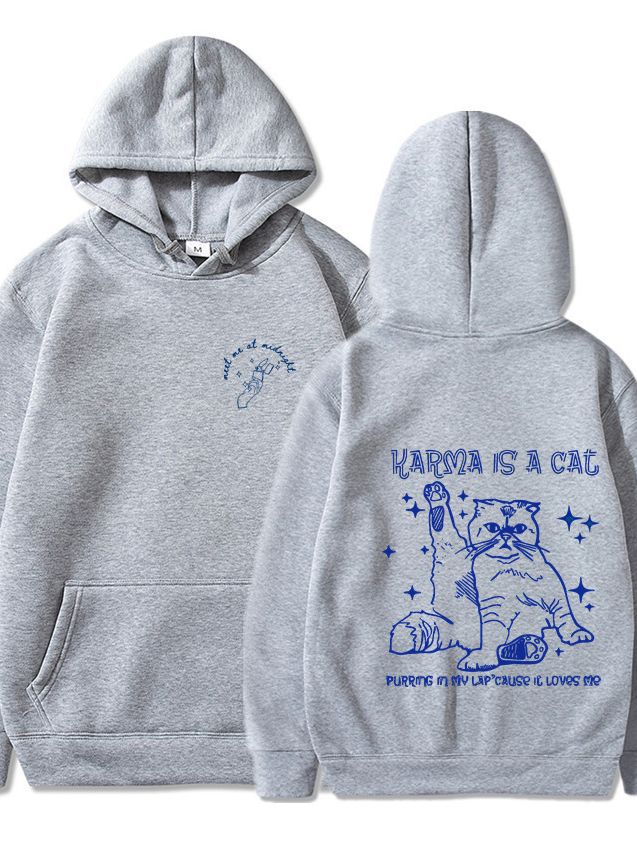 Cozy Cartoon Couple Velvet Hooded Sweatshirt