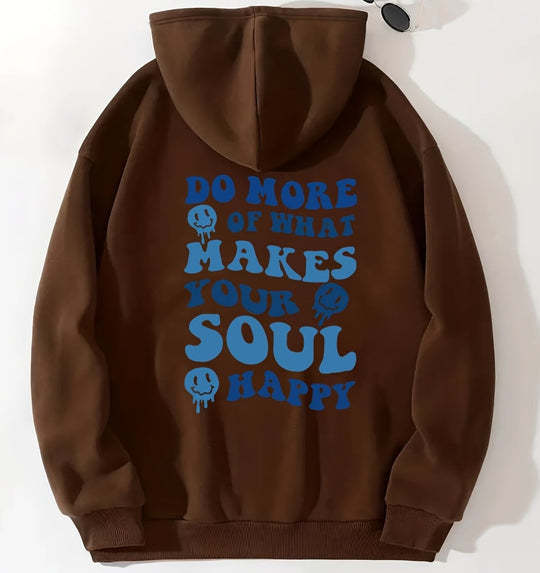 Women's Letter Print Casual Long-Sleeve Hoodie
