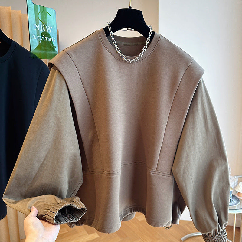 Casual Layered Stitching Pullover Sweater Top
