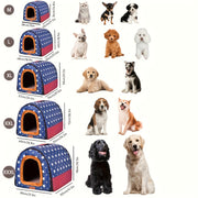 2-in-1 Comfortable All-season Dog Bed For Indoor Soft Puppy House, Detachable Large Dog Bed Cave Warm Pet Sleeping Mat Portable Deep Sleep Tent Pet Supplies 6 Sizes S-xxxl, Dog Bed House, Dog Beds,