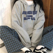 Cozy Korean Loose Hoodie for Women - Casual Pullover