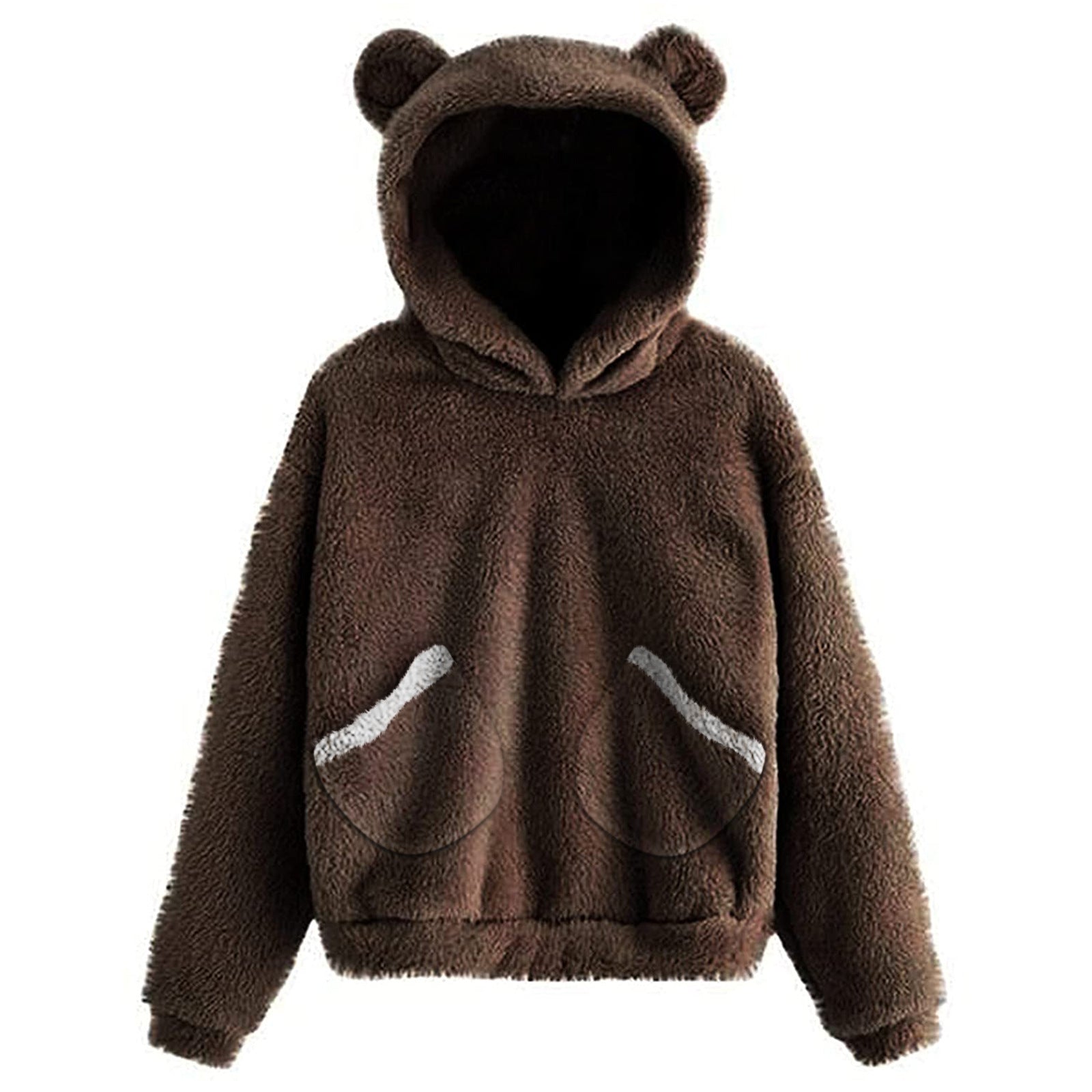 Plush Rabbit Ears Hooded Warm Women's Jacket