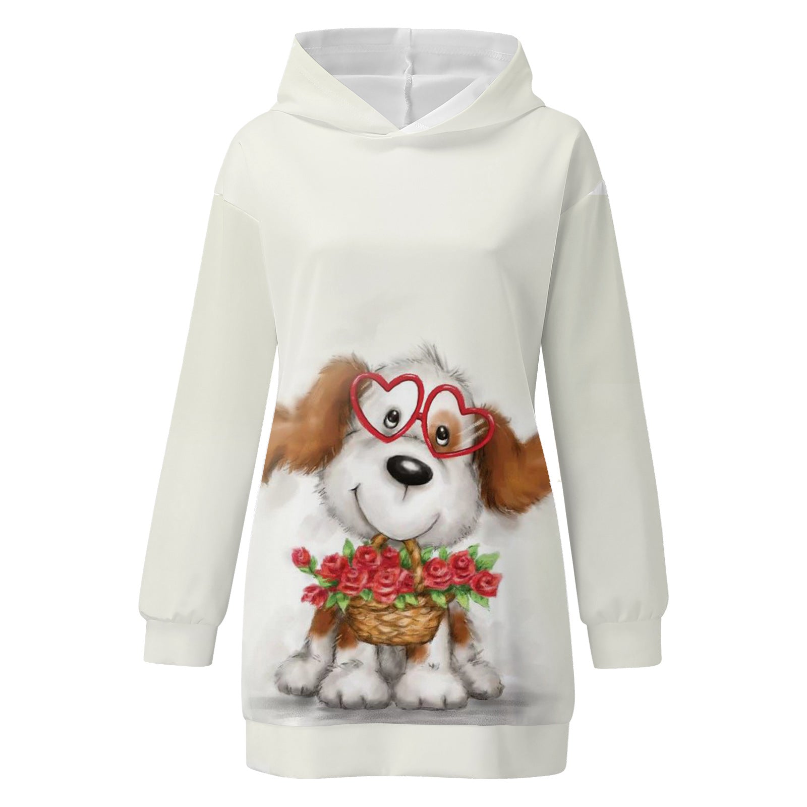 Festive Christmas Print Hoodie for Cozy Holiday Style