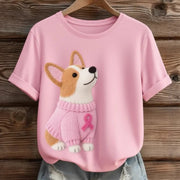 Loose Fit Animal Print Digital Tee – Casual Women’s Top