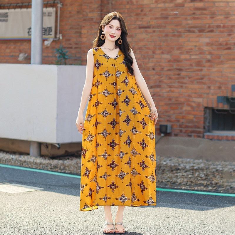 New Cotton-silk Dress for Women