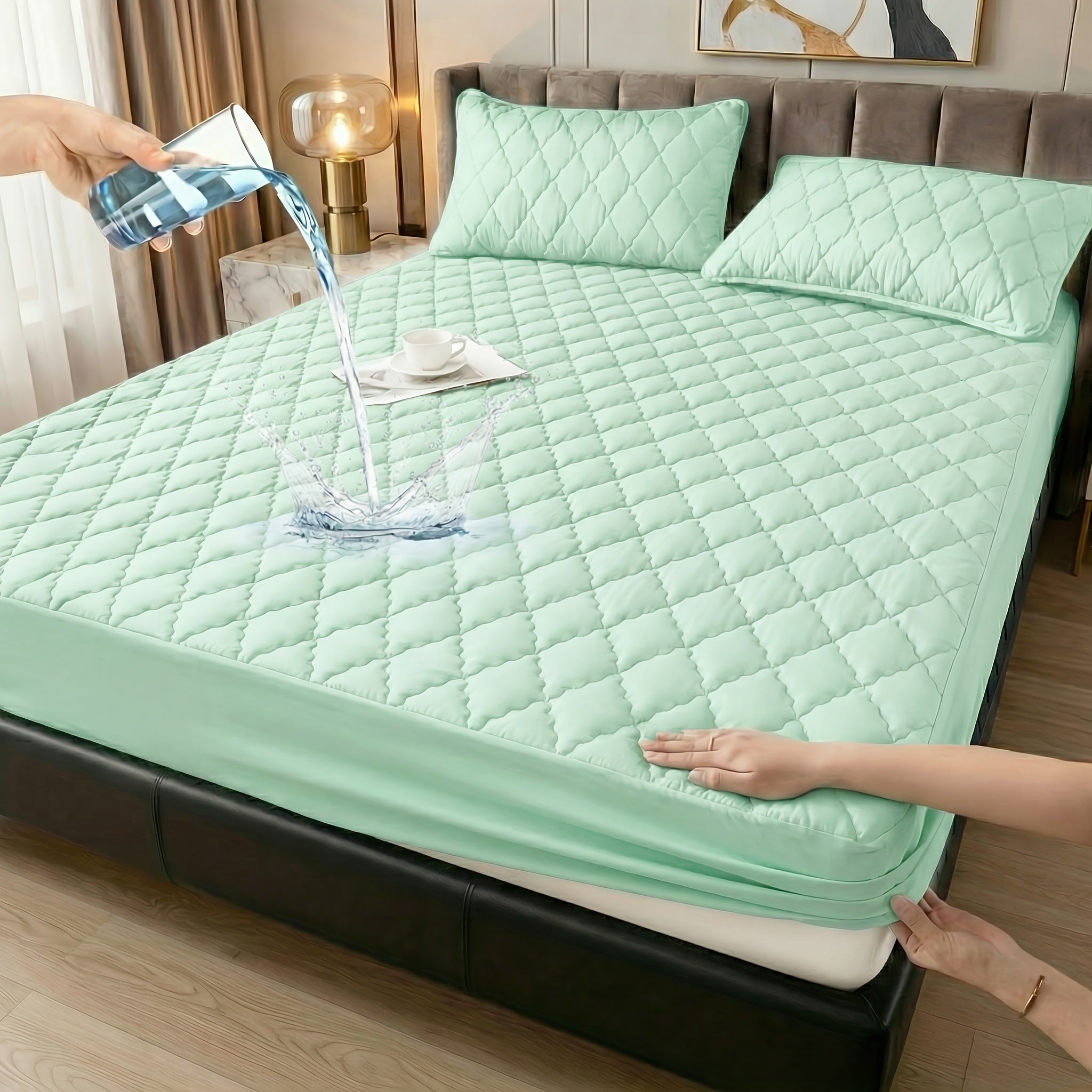 Waterproof Mattress Protector, Deep Pocket for 15-Inch Mattresses