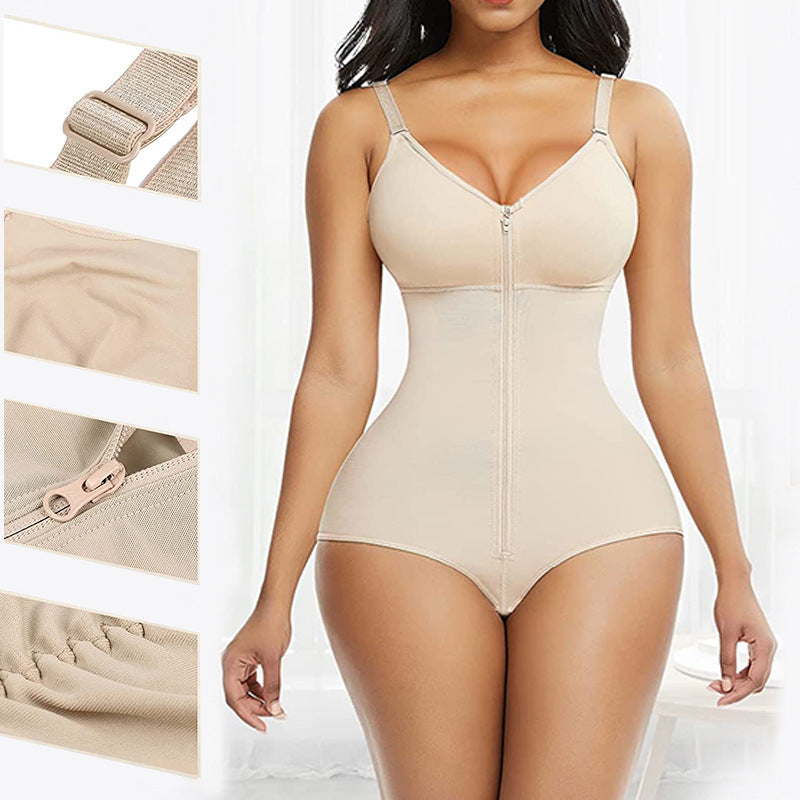 Seamless Zipper Shapewear Body Shaper Corset