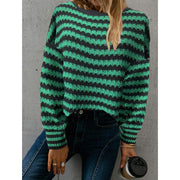 New Wish Loose Round Neck Pullover Knitted Sweater