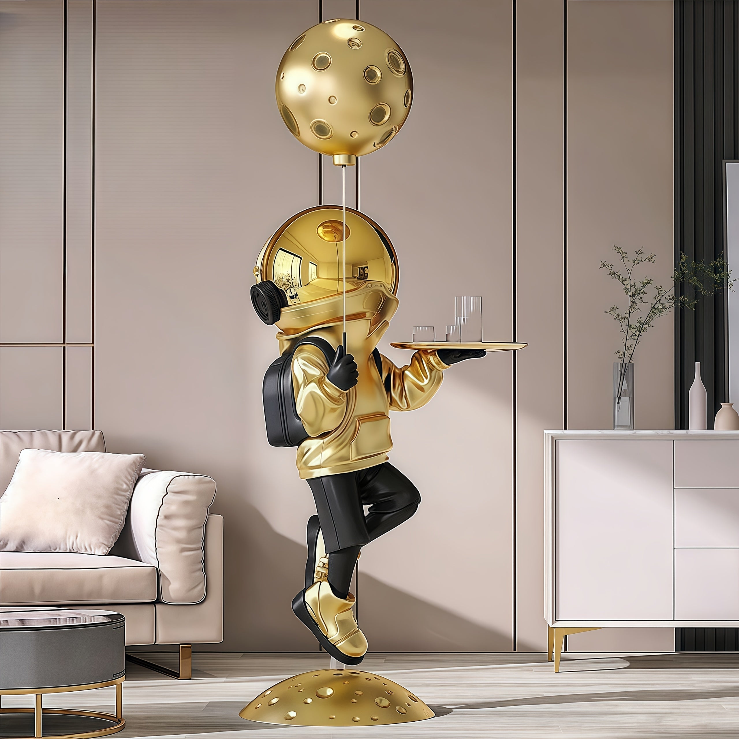 Space Astronaut Cartoon Furniture Decorative Piece for Living Room, Entryway TV Cabinet - Premium Home Decoration