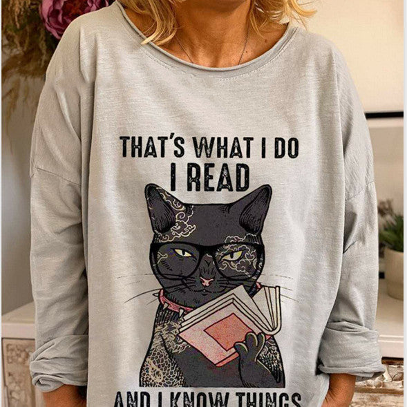 Women's Dynamic Print Loose Sweatshirt