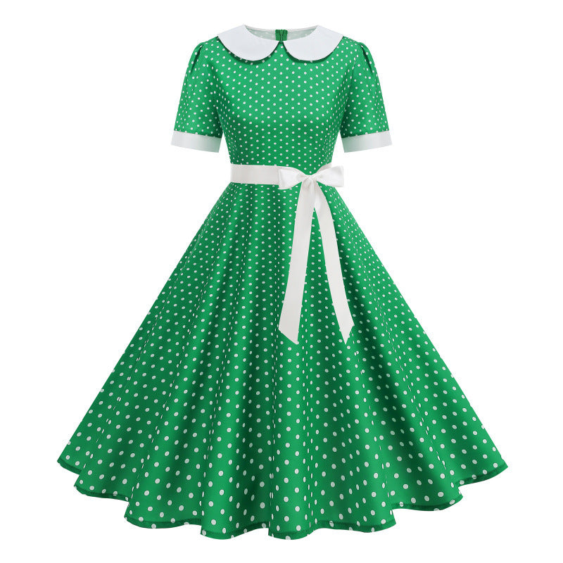 Women's Retro Hepburn-style Swing Dress
