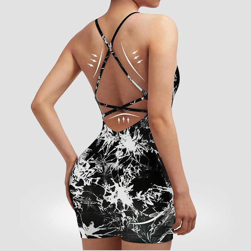 European And American-style Vest-style Yoga Bodysuit