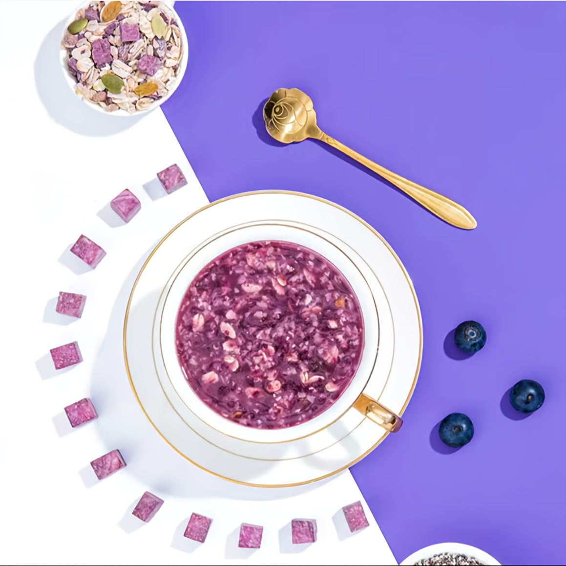 Purple Sweet Potato Konjac Oatmeal Meal Replacement Porridge