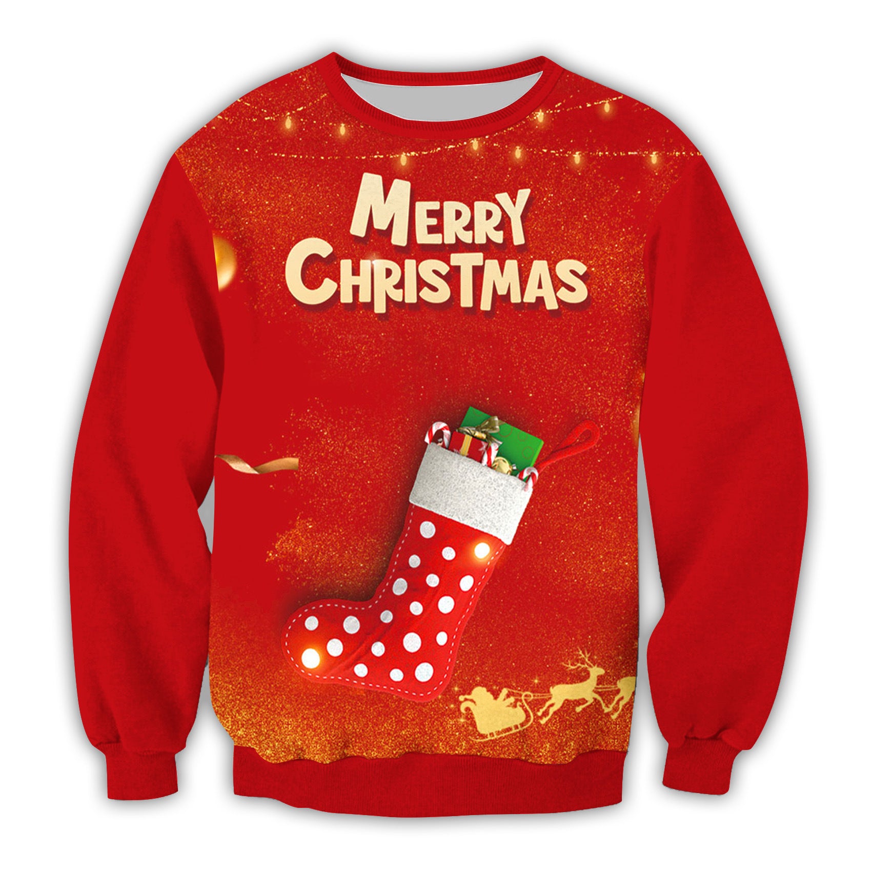 Festive 3D Christmas Hoodie for Women & Teens