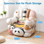 Extra‑Large Clear Bean Bag Chair Cover with Plastic Window – Waterproof, Easy‑Clean Storage for Stuffed Animals