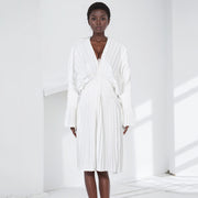 Womens Relaxed-fit Long-sleeve Casual Dress