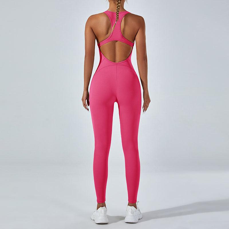 Seamless High-Waist Yoga Romper & Hip-Lifting Jumpsuit