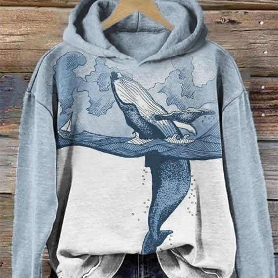 Oversized Drape Cardigan Hoodie Sweatshirt