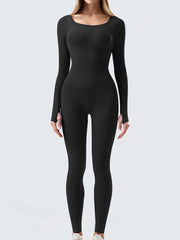 Sports Workout Clothes Slim Thread Long Sleeve Tights