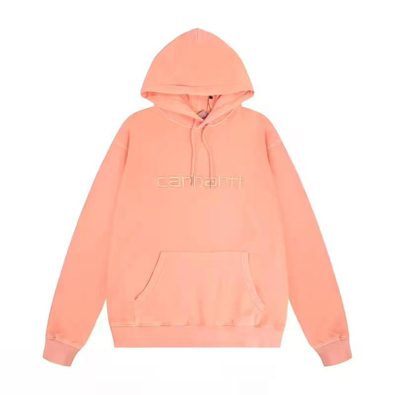 Embroidered Loose Couple Hoodie for Men and Women