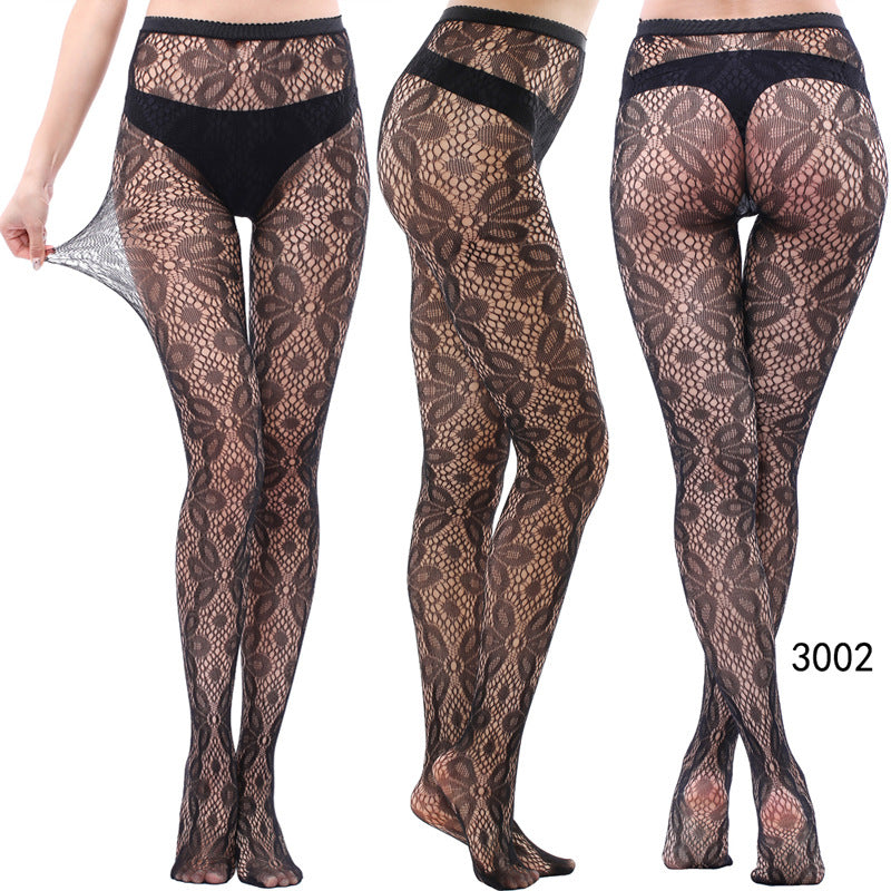 Vintage Tattoo Lace Hollow Net Socks for Women