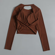 Sexy Beauty Back Sports Long-t-shirt