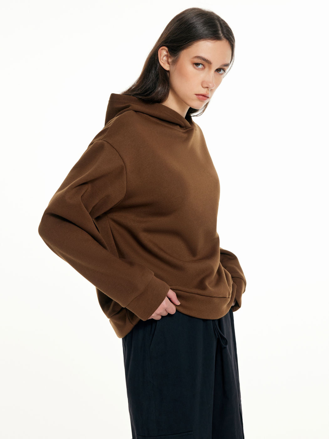 Casual Letter Print Long-Sleeve Hooded Sweatshirt