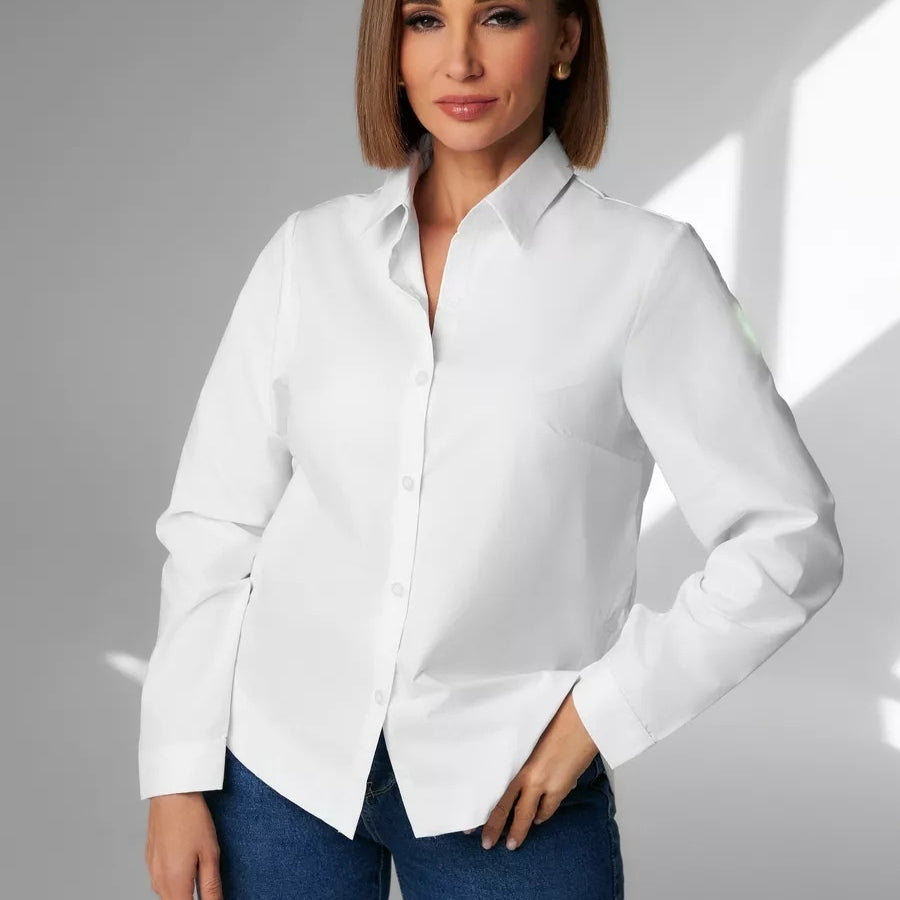 Slim-fit, Breathable, Minimalist Womens Fashion Shirt