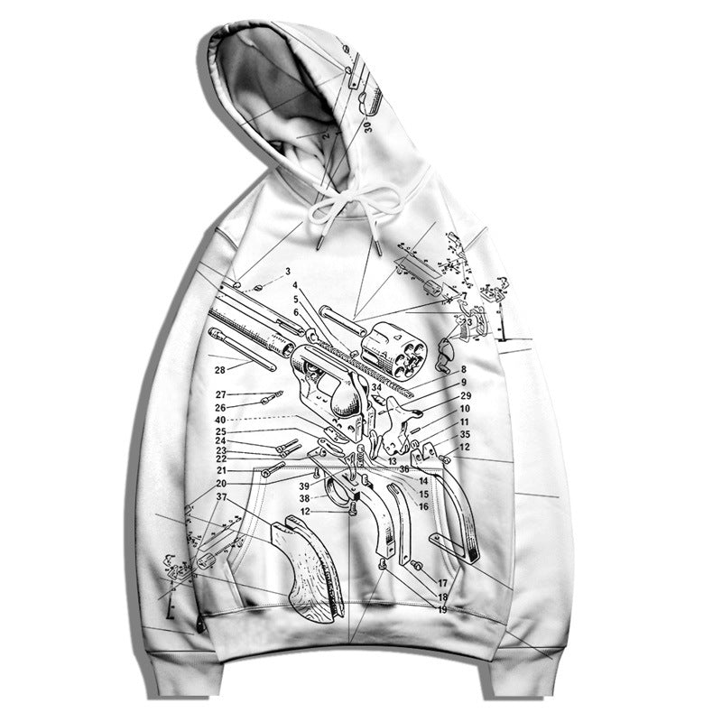 Unisex Digital Print Graphic Sweatshirt