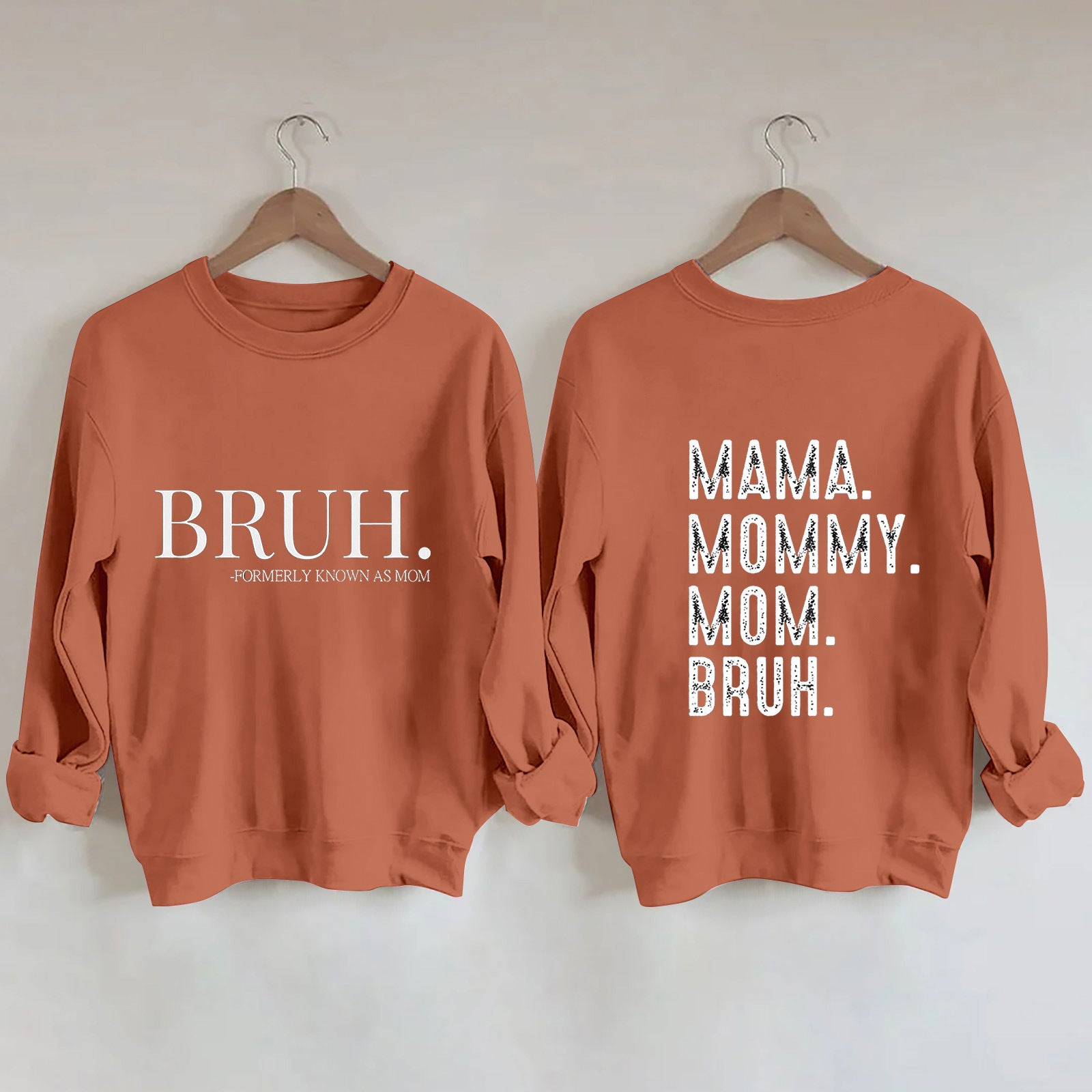 Trendy Letter Print Round Neck Hoodie for Women