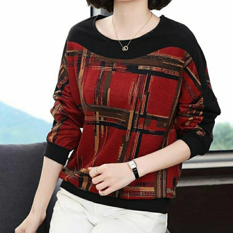 Women's Loose Belly-Covering Long-Sleeve Knit Sweater