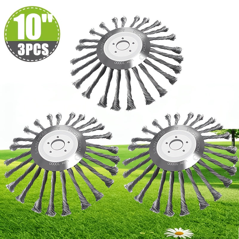 10-Inch Metal Trimmer Head – Sturdy Replacement for Lawn Mower Attachments