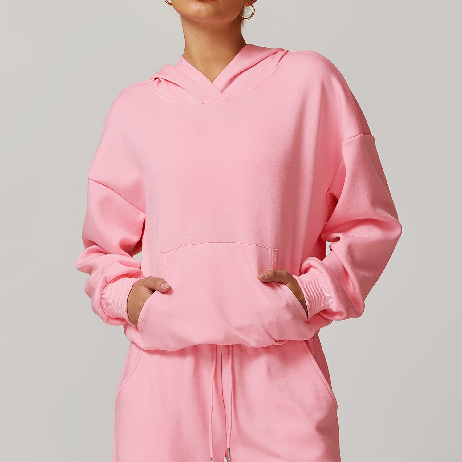 Women's Cozy Thickened Hooded Long Sleeve Sweatshirt