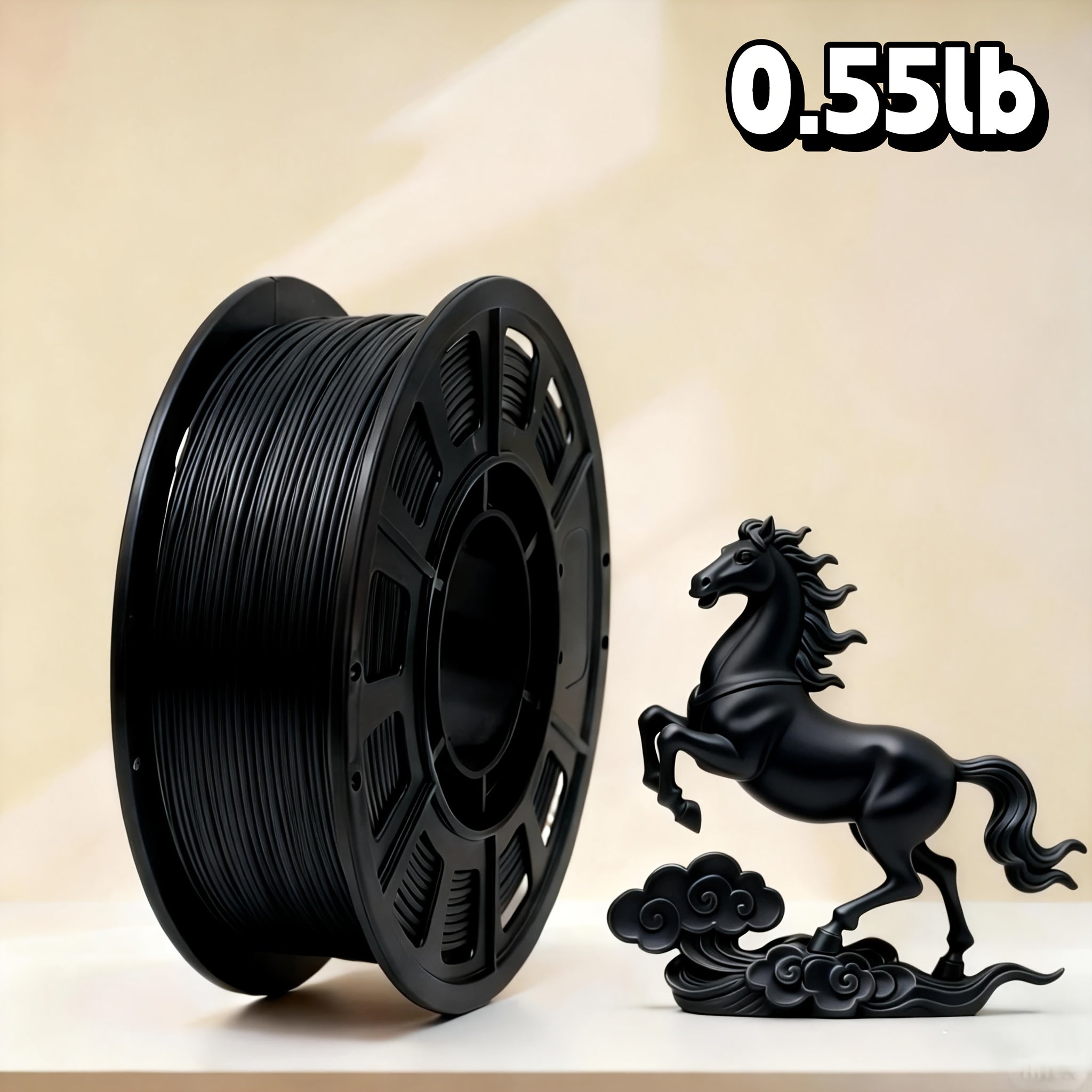 PLA 1.75mm 3D Printer Filament 250g Spool – Rapid Color Change, Low Shrinkage, ±0.02mm Precision