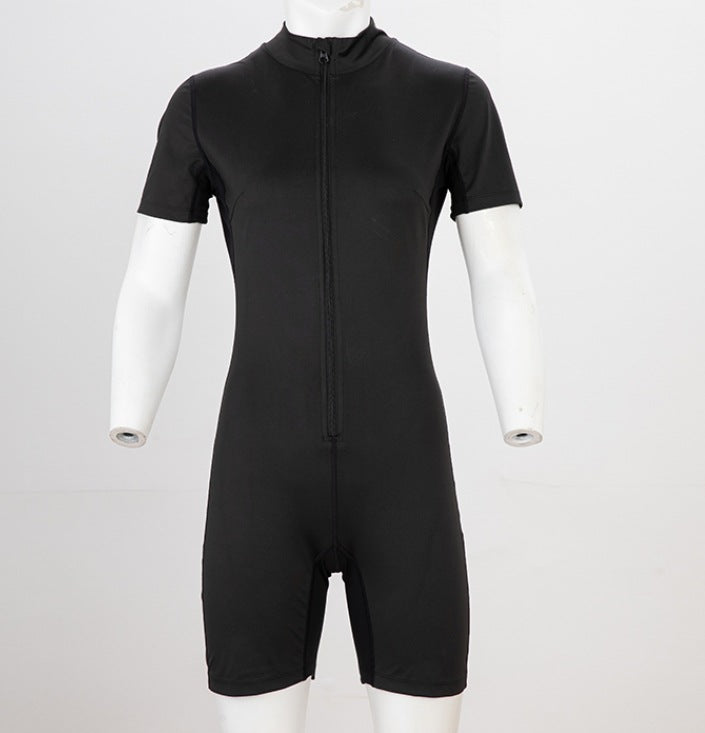 Body-shaping Corsets Short Sleeve Zipper Design High Elastic Waist