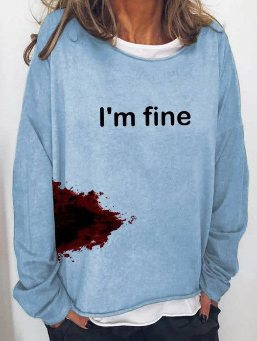 Halloween Women's Casual Long Sleeve Loose Hoodie