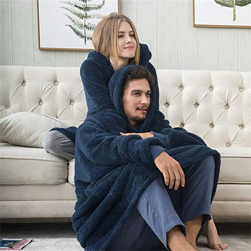 Cozy Oversized Winter Hoodie with Pocket for Women