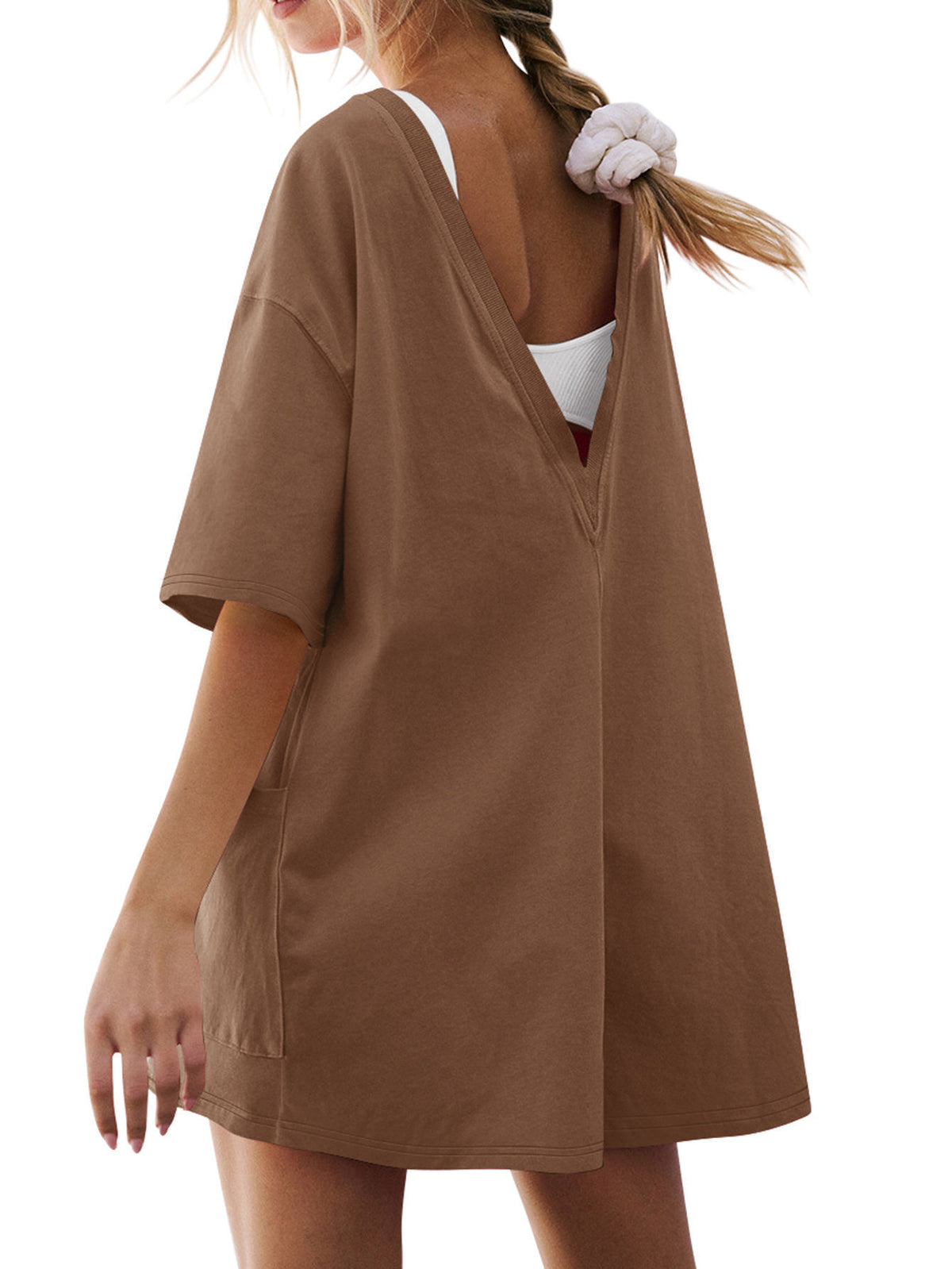 Women's Casual Loose Pocket Jumpsuit Romper
