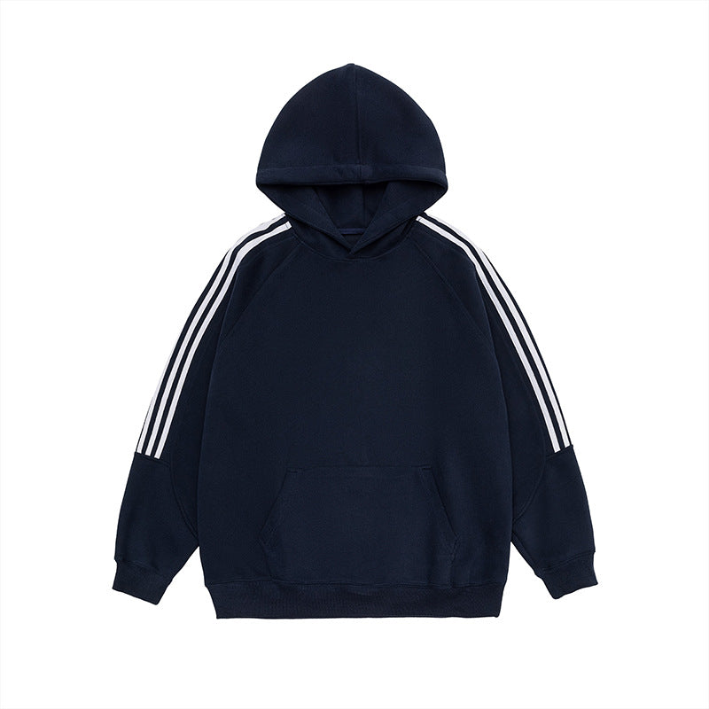 Cozy Unisex Colorblock Casual Pullover Hoodie
