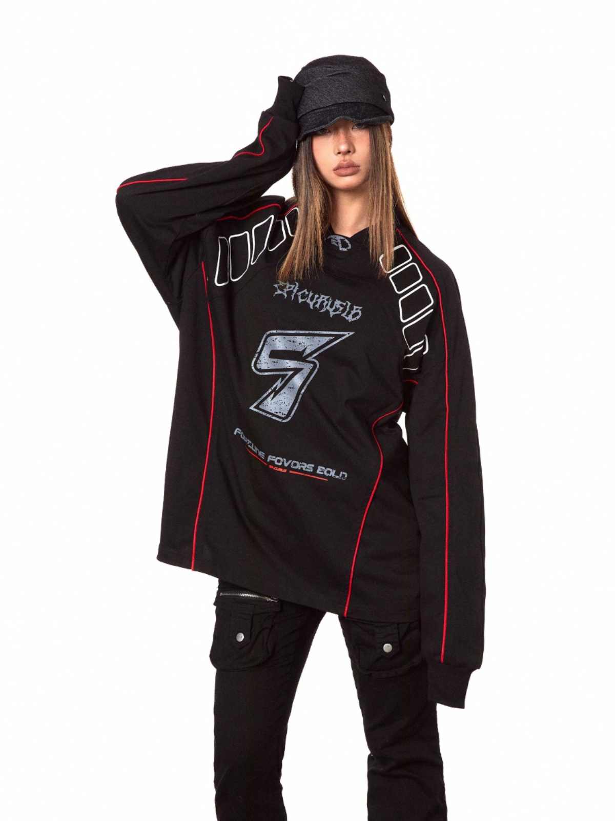 Jersey Style T-shirt Sports Ice Hockey Clothing Long-sleeved Top