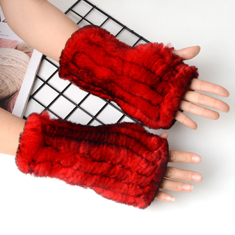 Warm Winter Knitted Gloves for Female Students