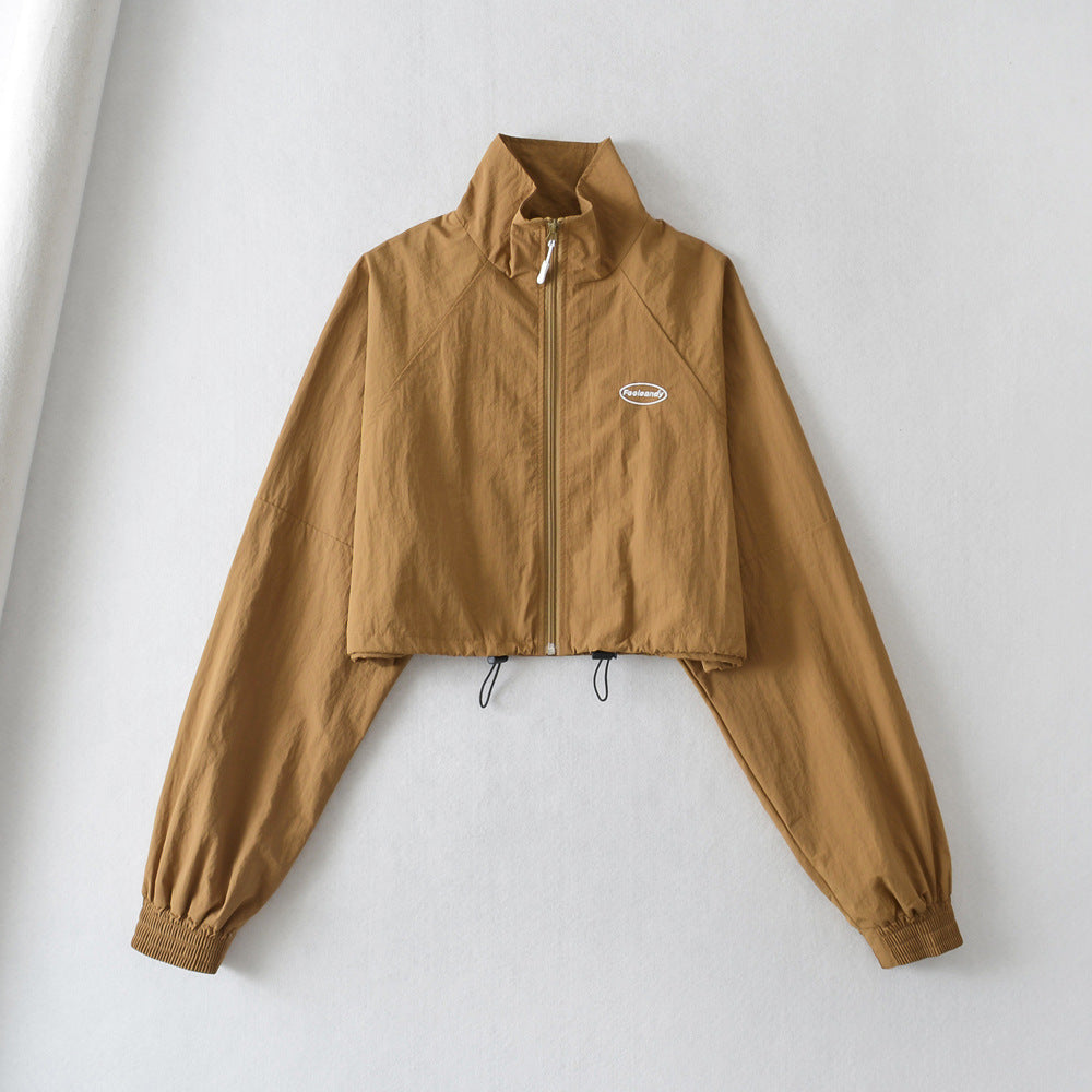 Women's Sporty Stand-Collar Windproof Cardigan Jacket
